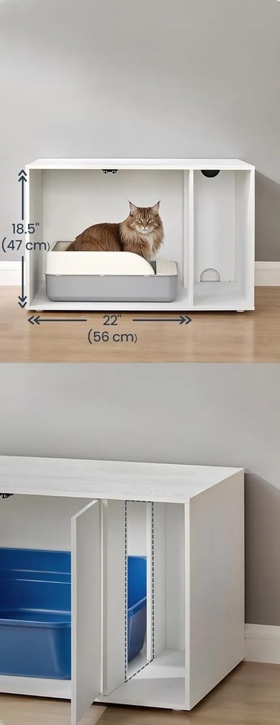 Mačacia toaleta Baris biela