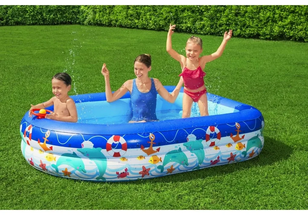 Bestway Nafukovací bazénik Captain Family, 213 x 155 x 132 cm
