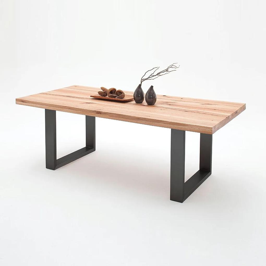 Jedálenský stôl Castello dub divoký antracit Veľkosť: 200 x 76 x 100 cm |  BIANO