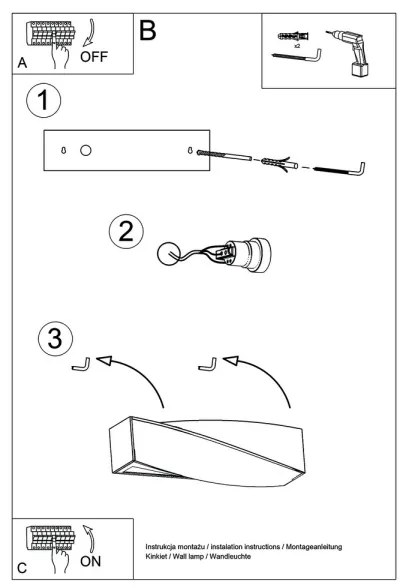 Nástenné svietidlo SIGMA 1xE27/60W/230V biela