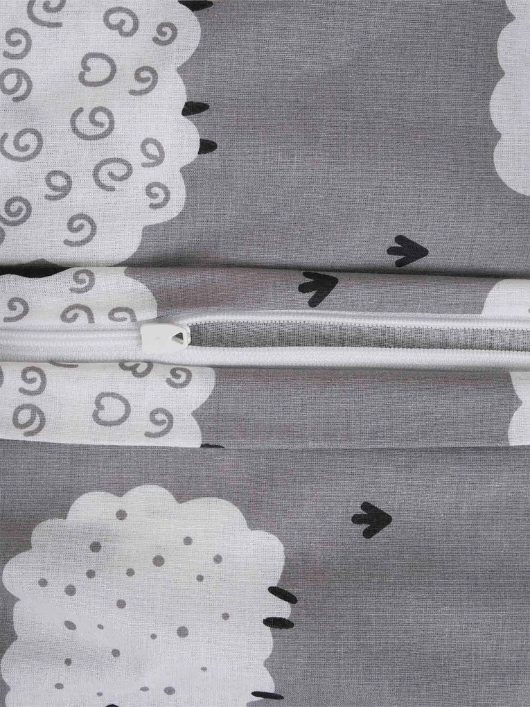 Bavlnená obliečka na vankúš Renforcé 50 × 70 cm - Ovečky