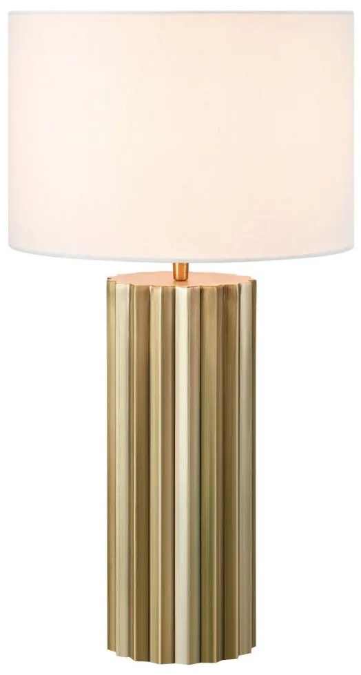 Markslöjd 108669 - Stolná lampa HASHIRA 1xE27/40W/230V biela/mosadz