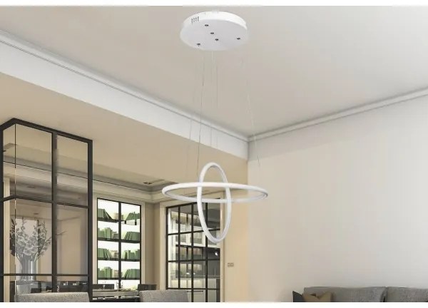 Rabalux 2544 - LED Luster DONATELLA LED/37W/230V biela