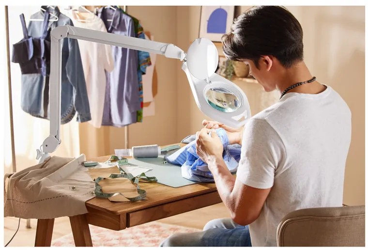 Livarno home LED lampa s lupou  (100379824)