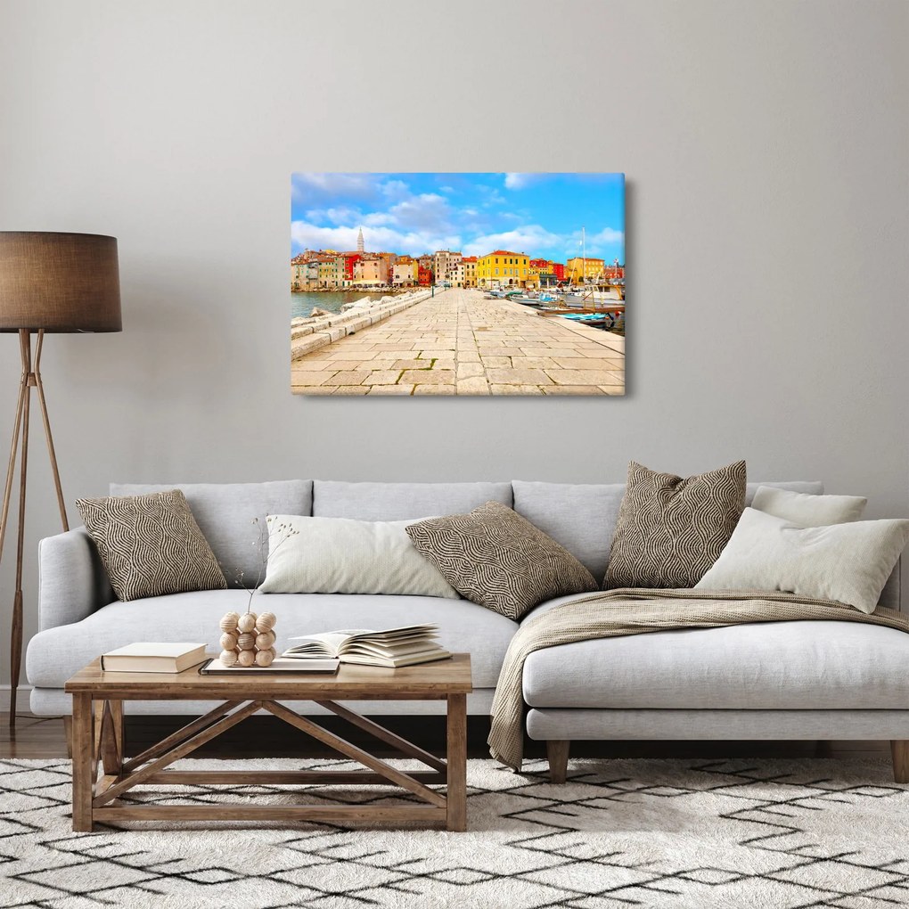 Obraz - Staré istrijské mesto v Poreči, Chorvátsko (90x60 cm)