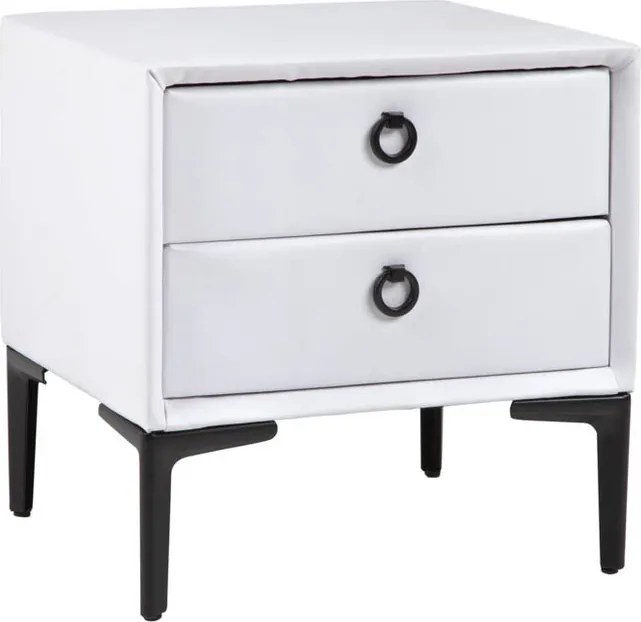 Moderný nočný stolík Cosmopolite biely 45cm