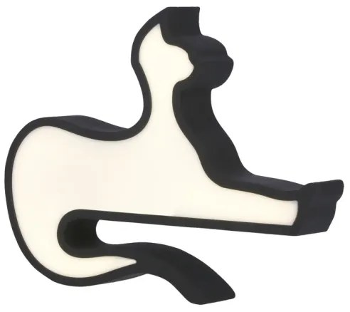 LED Detská stolná lampa CAT LED/13W/230V čierna