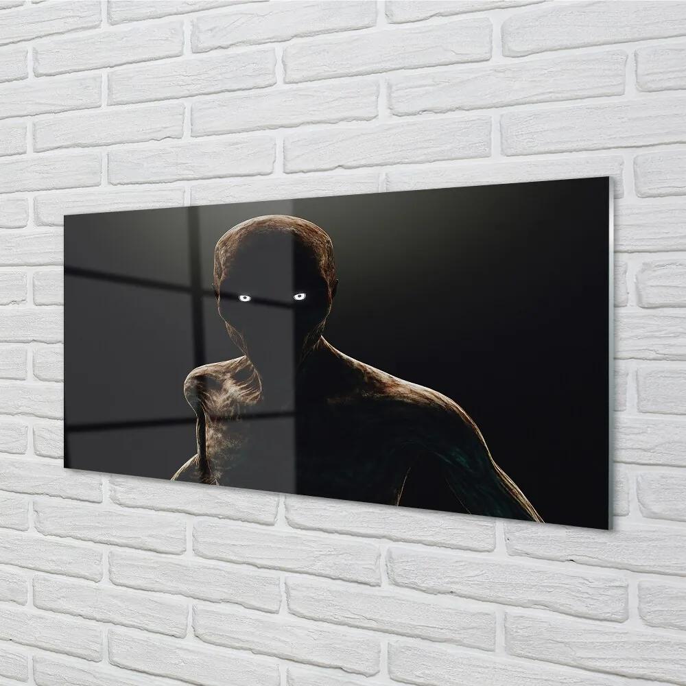 Obraz na skle Bald hrozná forma 100x50 cm