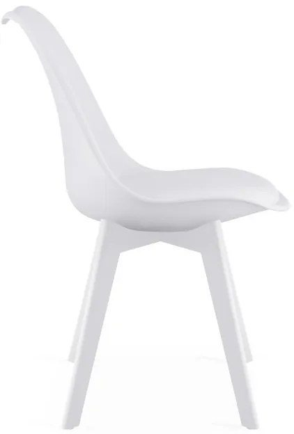 Set štyroch jedálenských stoličiek MARK biely (4 ks)