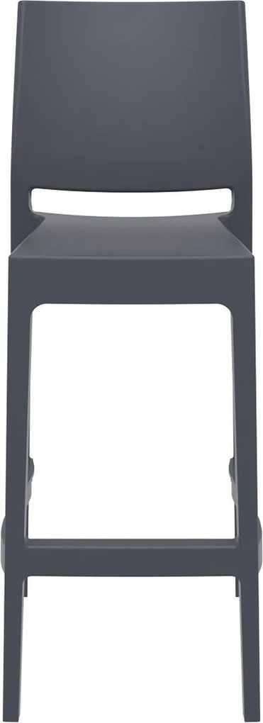 MAYA BAR 75 záhradná barová stolička dark grey