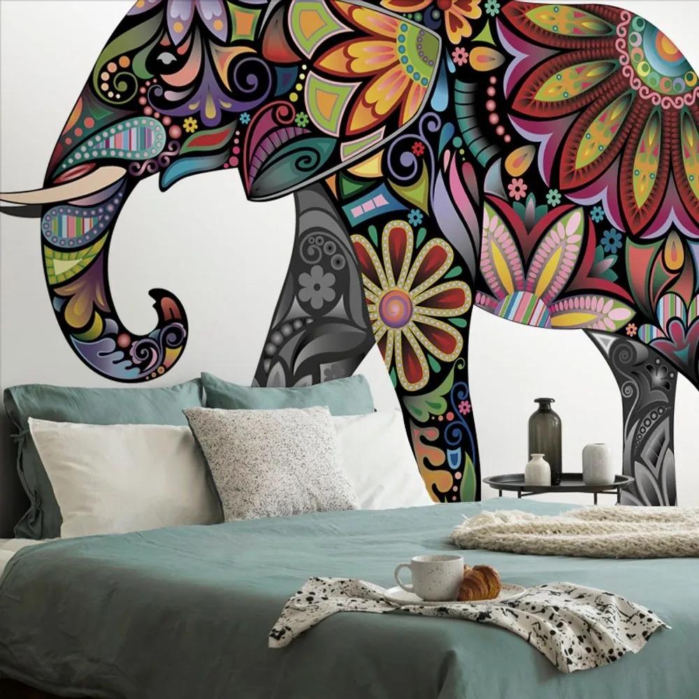 Samolepiaca tapeta slon plný harmónie - 150x270
