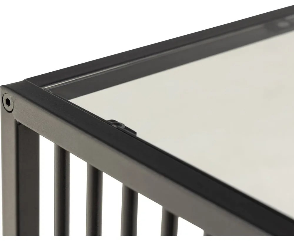 Odkladací stolík so sklenenou doskou 40x40 cm Strington – Actona