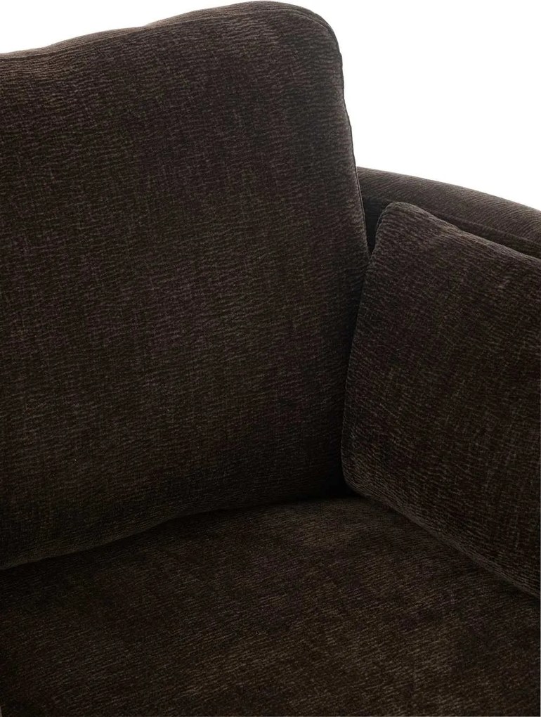 Tmave hnedé kreslo Swivel - 100*109*89cm
