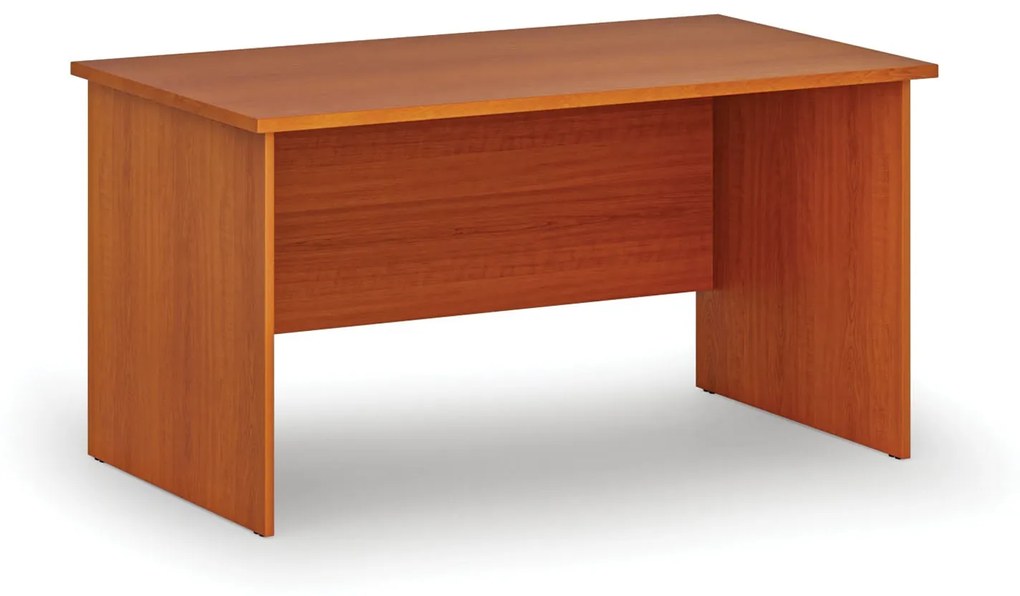 Kancelársky písací stôl rovný PRIMO WOOD, 1400 x 800 mm, čerešňa