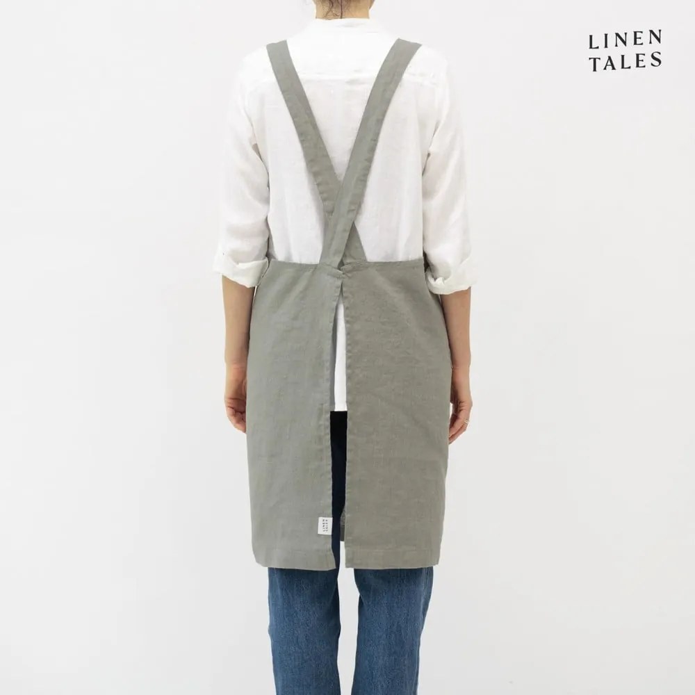 Ľanová zástera Khaki – Linen Tales