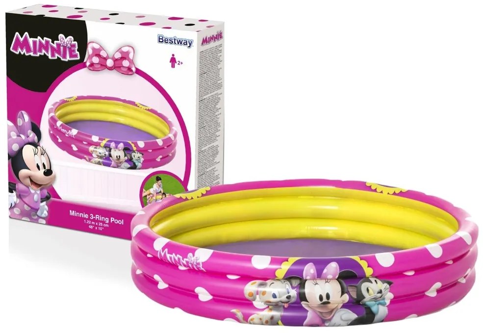 Bestway Nafukovací bazén pre deti Minnie Mouse 122 x 25 cm Bestway 91079