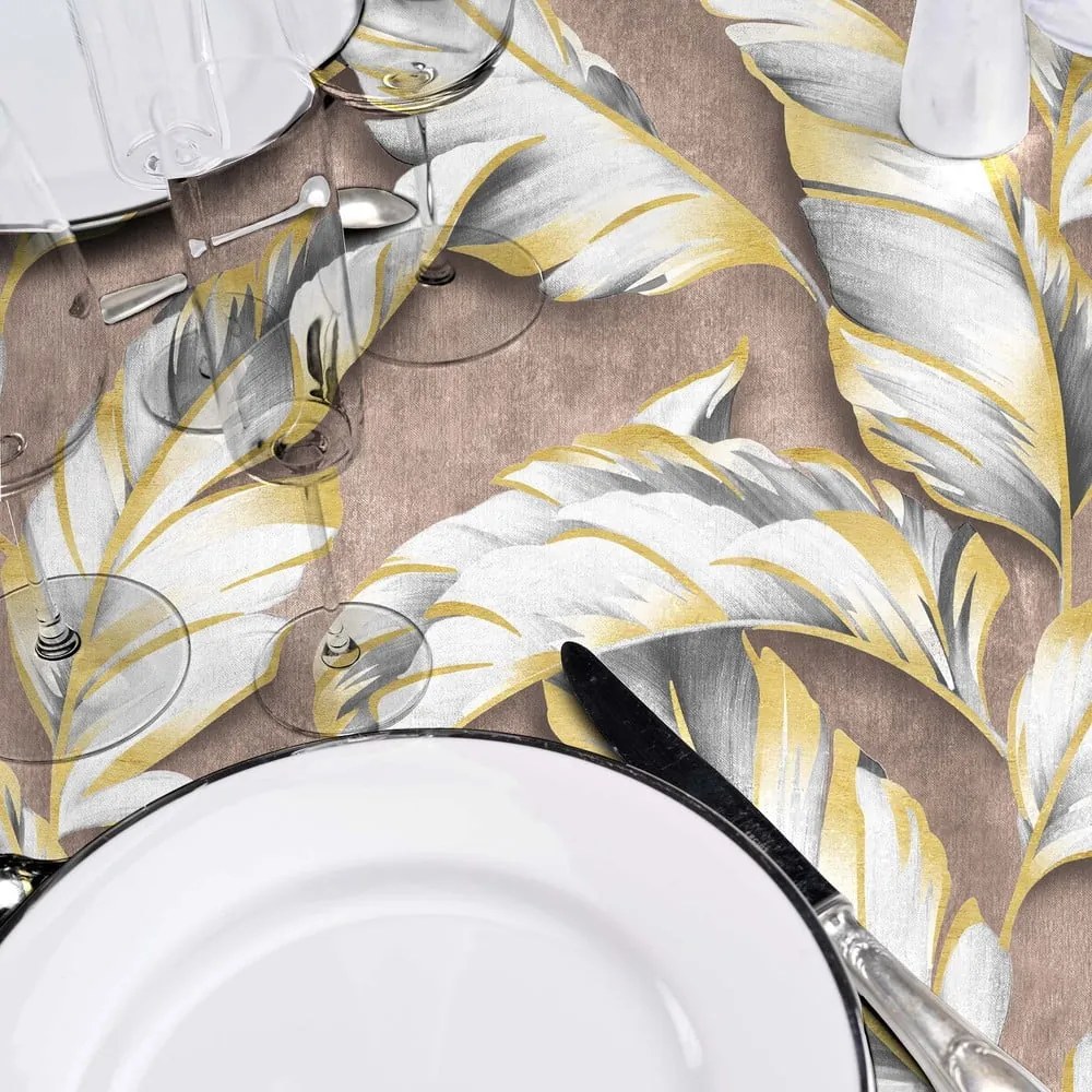 Umývateľný obrus ø 160 cm Ebany – douceur d'intérieur