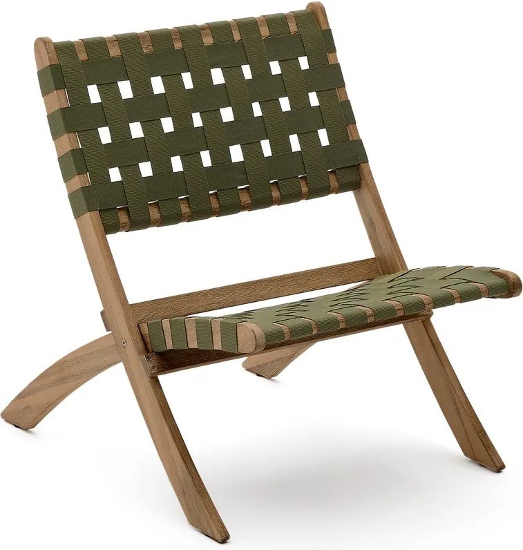 Zelené drevené záhradné kreslo Chabeli – Kave Home