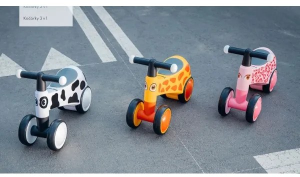 Lionelo - Odrážadlo SAMMY čierna/biela