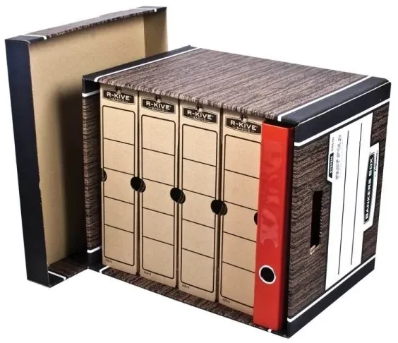 Archivačný kontajner Fellowes Bankers Box Woodgrain 2 ks/bal, modrá