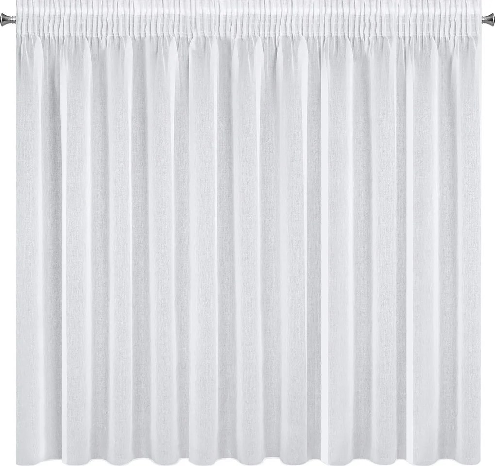 ZÁCLONA NA PÁSKE ELPIDIA 350X150 CM BIELA