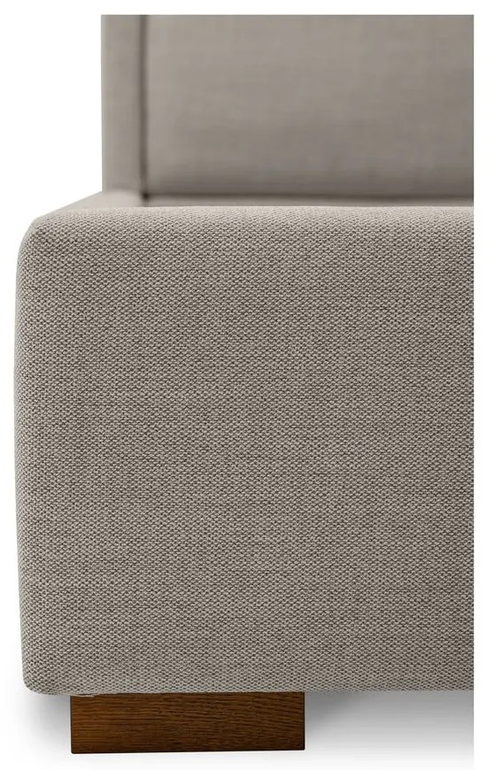 Svetlosivá čalúnená dvojlôžková posteľ s roštom 180x200 cm Dreamer – Scandic