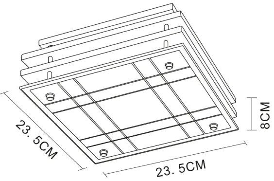 GLOBO 48089 - Stropné svietidlo KADAVU 1xE27/60W