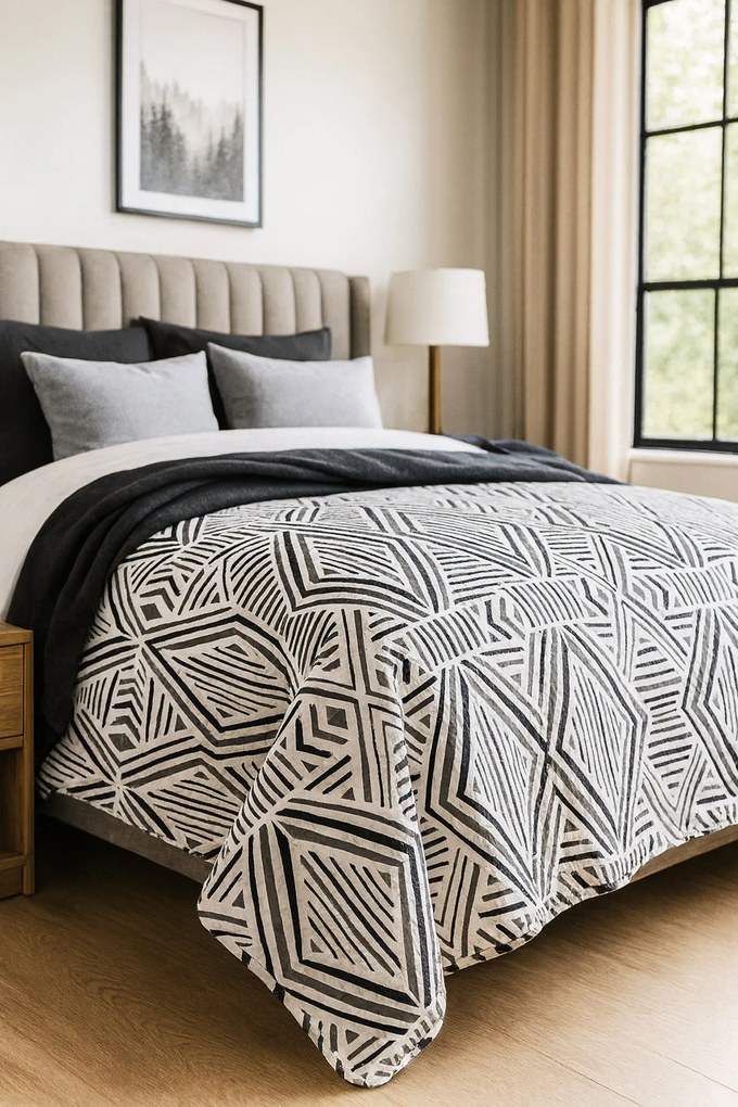 PREHOZ NA POSTEĽ TARIK 170X210 CM VZOROVANÝ