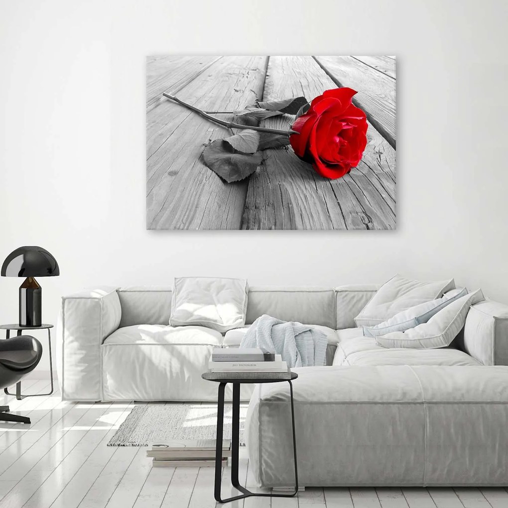 Gario Obraz na plátne Červená ruža Rozmery: 90 x 60 cm