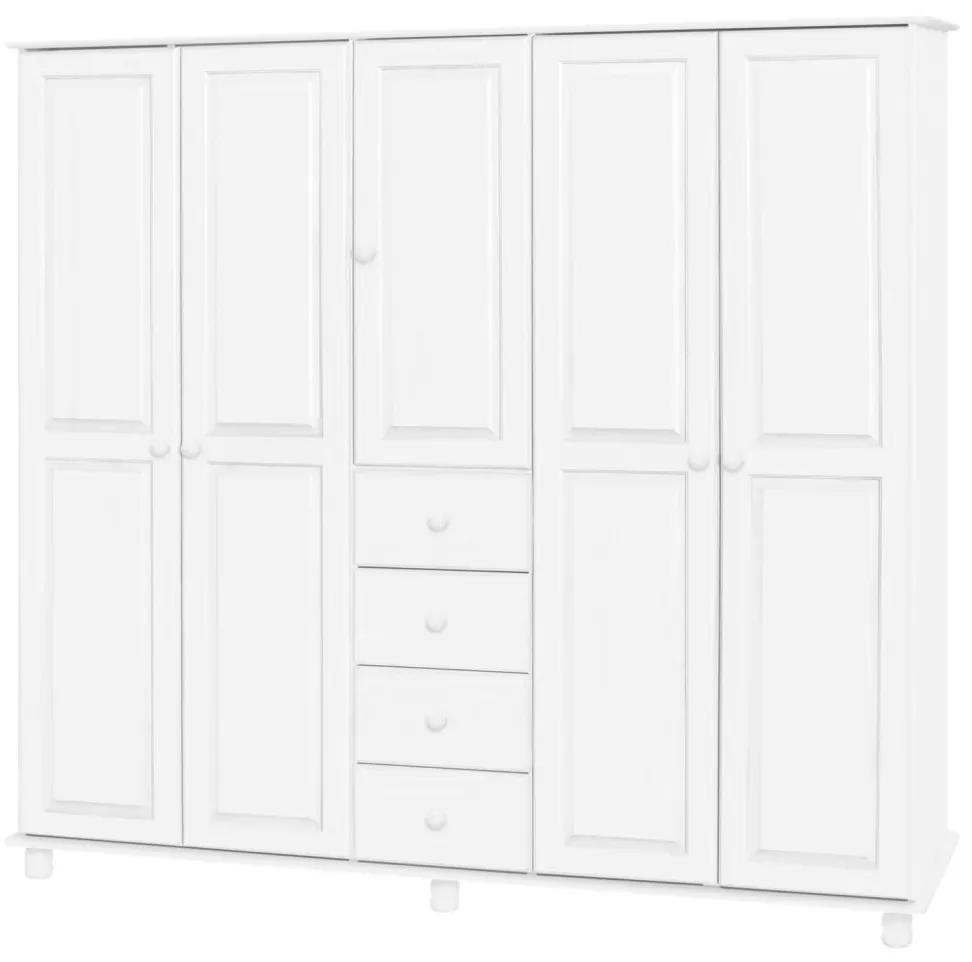 IDEA nábytok Skriňa 5-dverová 8854B biely lak