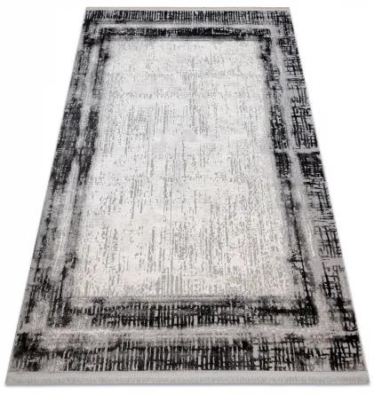 Moderný koberec TULS štrukturálny, strapce 51235 Vintage, rám antracit Veľkosť: 120x170 cm