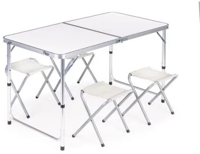 Sammer Turistický set stoličiek a stola v bielej farbe cat-biely