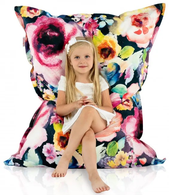 Vankúš na sedenie Kvety