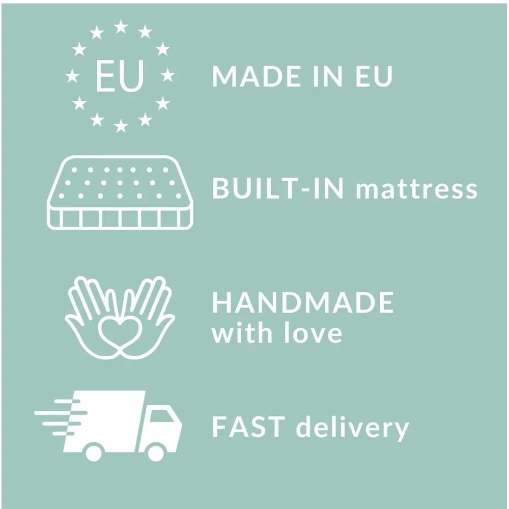 Krémová boxspring posteľ s úložným priestorom 180x200 cm Monpelli – Maison de Rêve