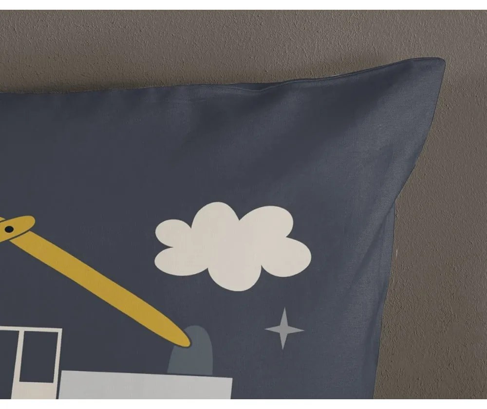 Sivé bavlnené detské obliečky na jednolôžko 140x200 cm Rush – Good Morning