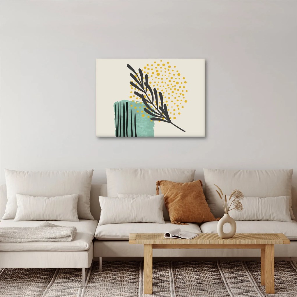 Obraz - Abstraktné listy N⁰3 (70x50 cm)