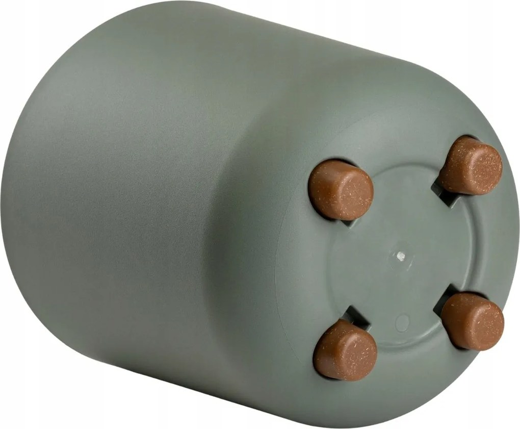 Sada 2 ks květináčů Terra 21x19,3/27,4x24,2 cm šedá/zelená