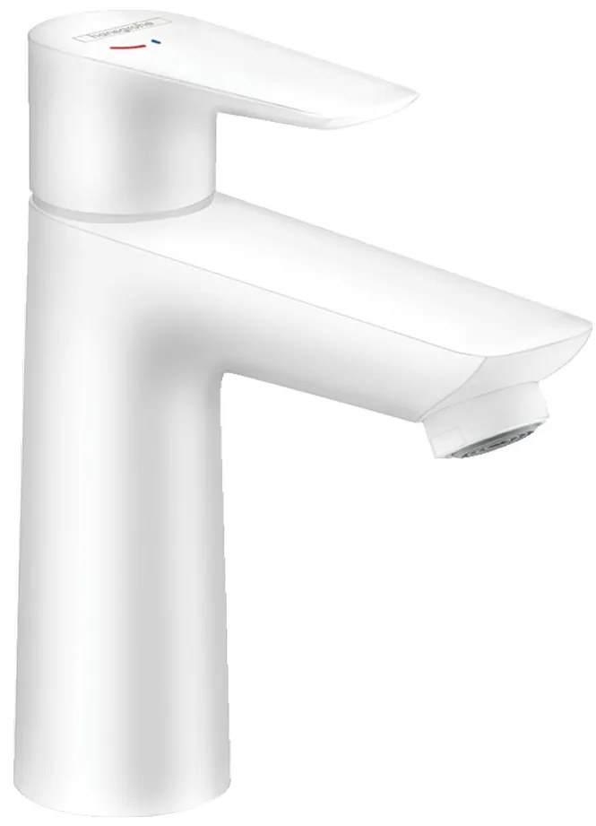 Hansgrohe Talis E, páková umývadlová batéria 110 CoolStart s odtokovou súpravou s ťahadlom, biela matná, HAN-71713700
