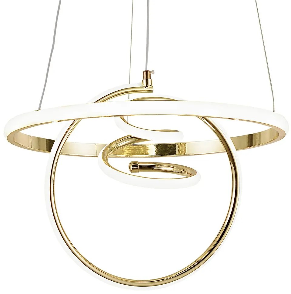 Toolight Toolight, LED závesné svietidlo 3x20W, 4000K, G066-CP, zlatá lesklá, OSW-08699