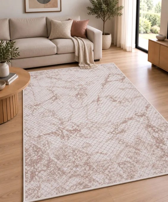 Koberec BUTIK 328 krémový / hnedý