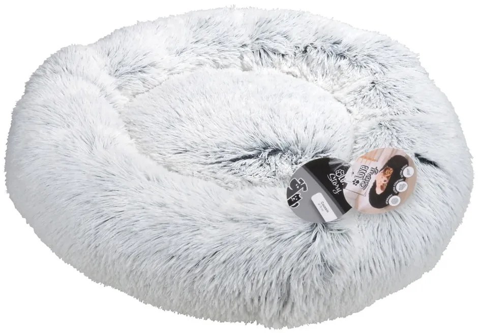 Biely pelech pre psa ø 75 cm Fluffy Heather – Love Story