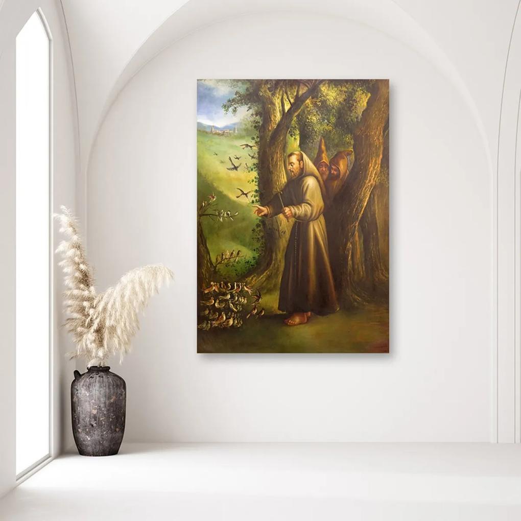 Obraz na plátně Svatý František z Assisi - 70x100 cm
