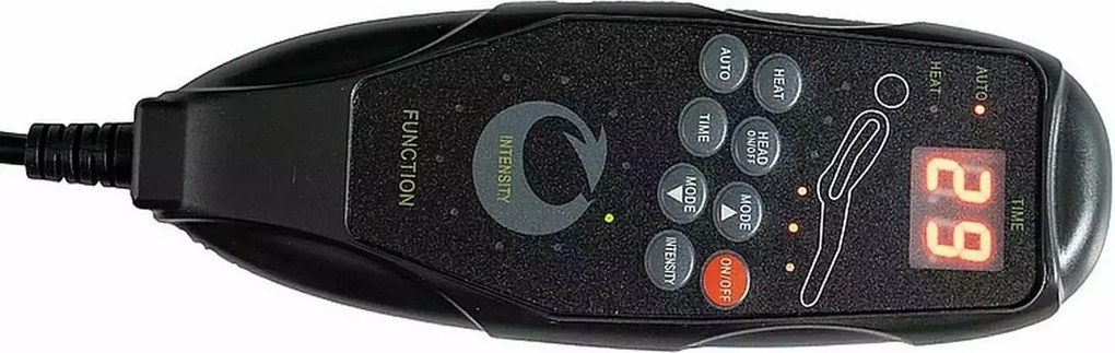 Elektrické polohovacie kreslo Neptun Velvet s masážou sivé