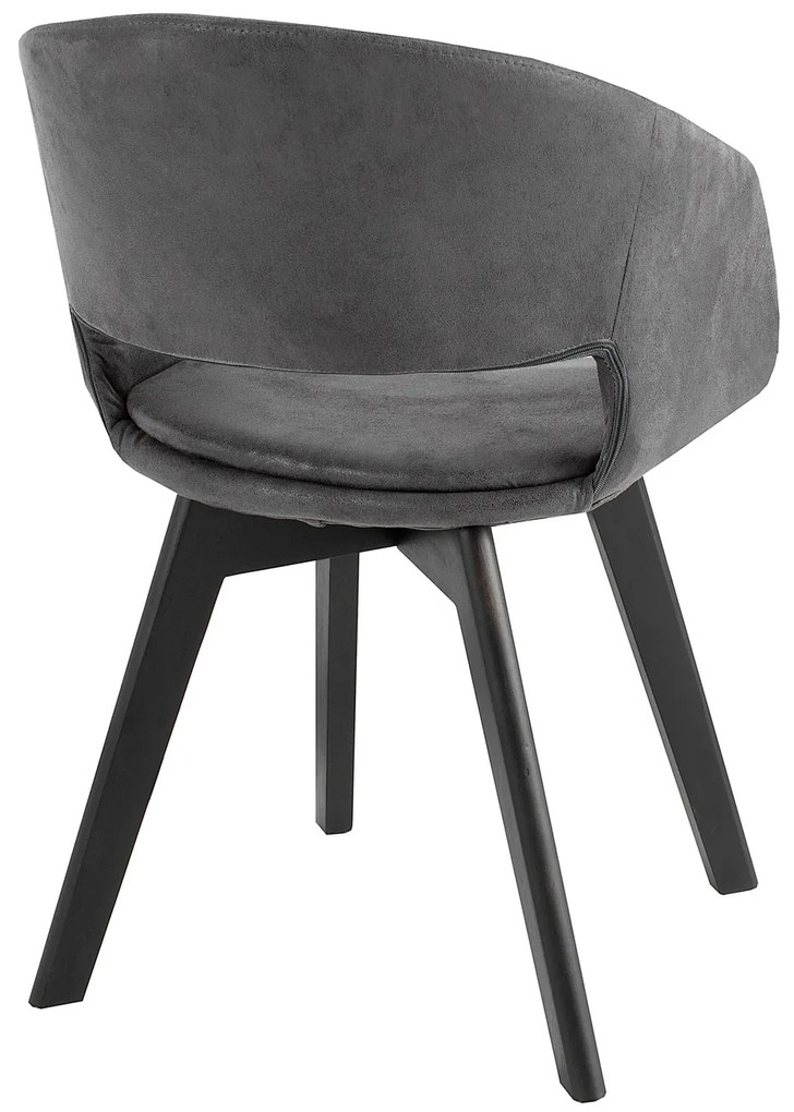 Stolička Nordic Star starožitná šedá