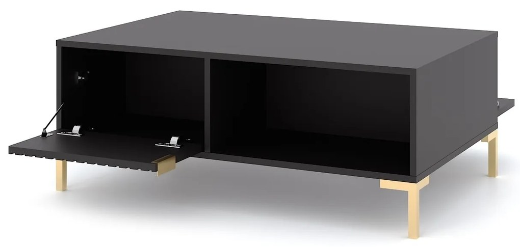 Konferenčný stolík Flinn 100 cm čierny