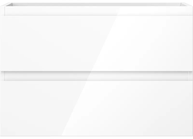 Mexen Orio, kúpeľňová skrinka 70 cm, 2 zásuvky, biela lesklá, 91A10-07047-2-BFF00