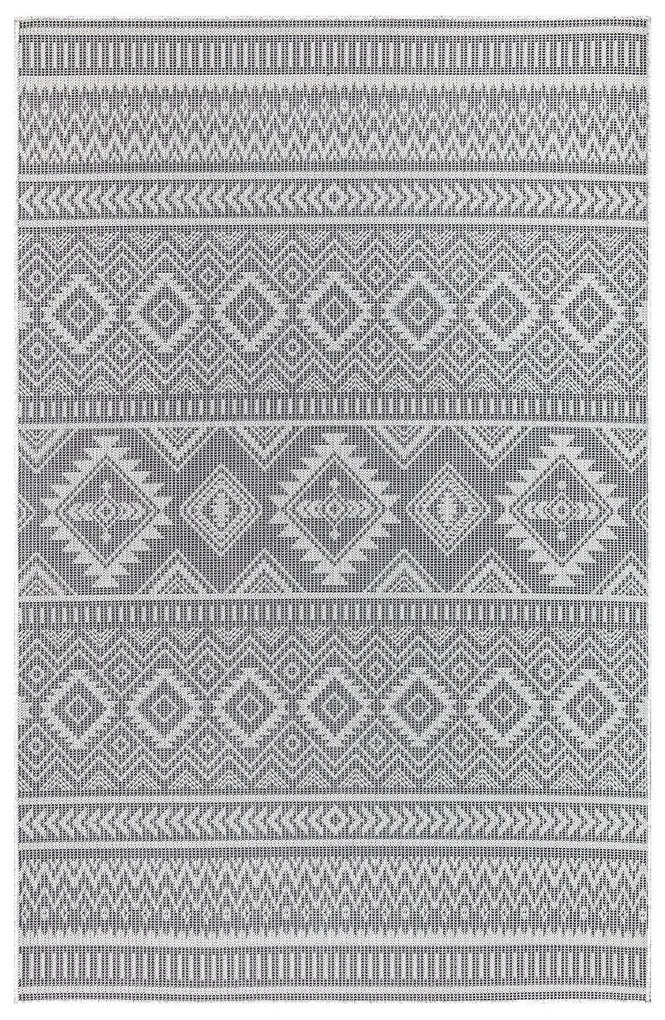Dekorstudio Šnurkový koberec PALM 3522 - antracitový Rozmer koberca: 150x150cm