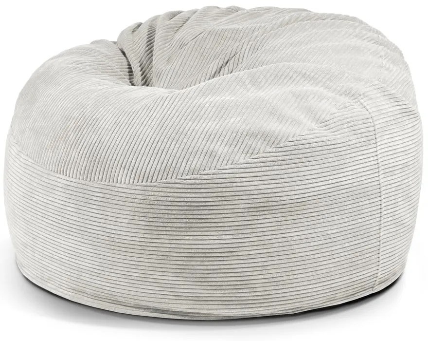 Krémový menčestrový sedací vak Om 110 – SLOWDOWN