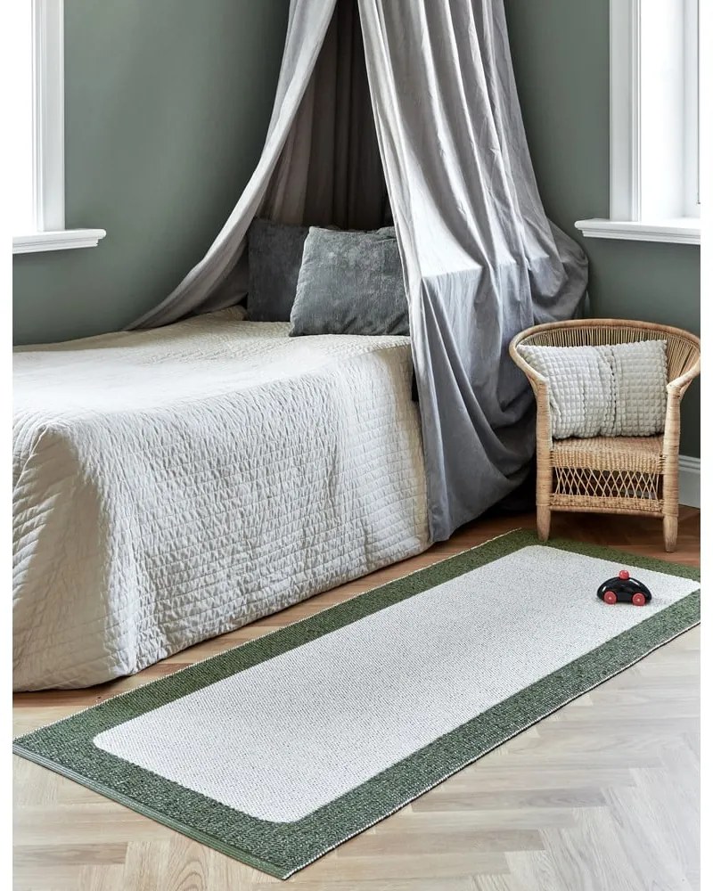 Zeleno-krémový vnútorný a vonkajší koberec 70x120 cm Ilda Pine – Pappelina