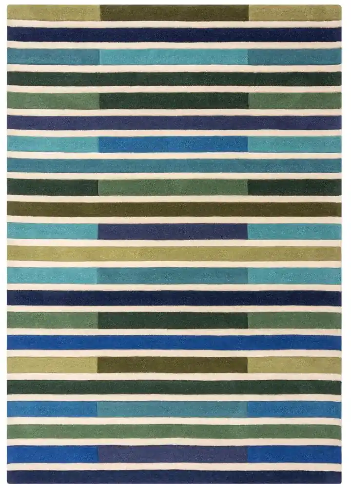 Flair Rugs koberce Ručne všívaný kusový koberec Illusion Piano Green/Multi  - 200x290 cm | Biano